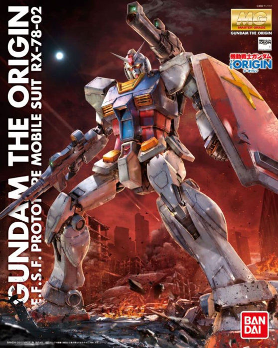 BANDAI Mg Gundam Rx-78-02 Gundam Gundam The Origin Version 1/100 Scale Kit- Japan Figure Store - #1 Bring To You The Best Japanese Goods