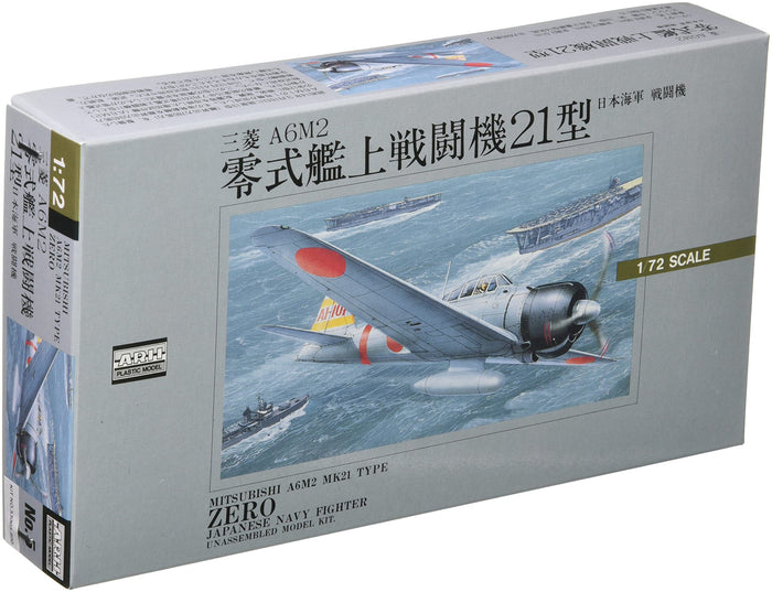 ARII 320051 Japanese Navy Mitsubishi A6M2 Zero 1/72 Scale Kit Microace- Japan Figure Store - #1 Bring To You The Best Japanese Goods
