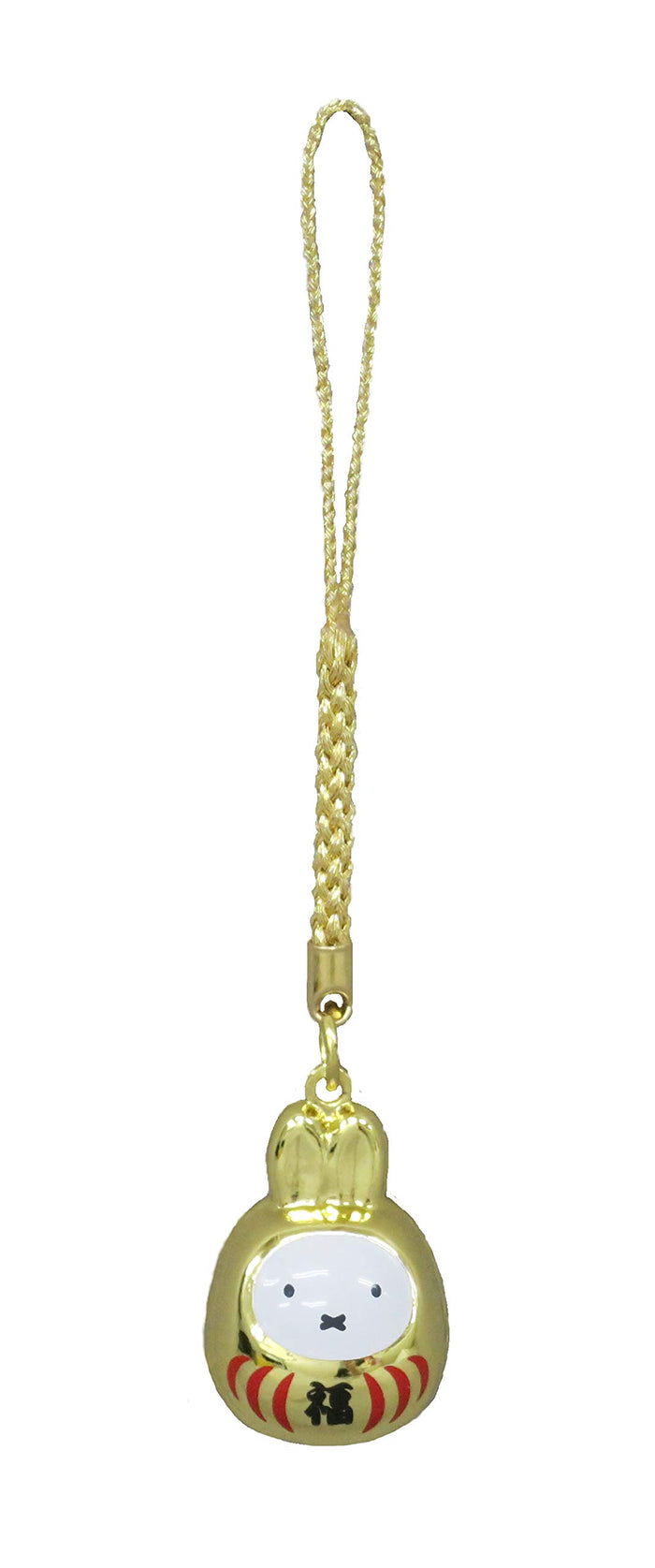 Sekiguchi Miffy Lucky Daruma Gold Netsuke Bell- Japan Figure Store - #1 Bring To You The Best Japanese Goods