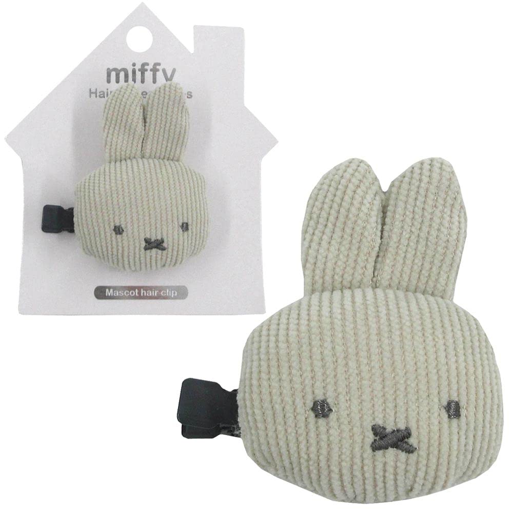 Miffy Mascot Bangs Clip Mf38781/Ivory Miffy Dull Color Hair Accessories Character Goods Shobido- Japan Figure Store - #1 Bring To You The Best Japanese Goods