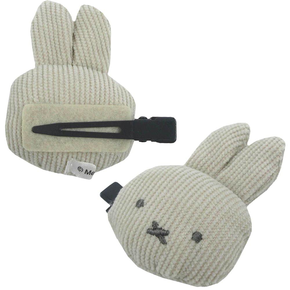 Miffy Mascot Bangs Clip Mf38781/Ivory Miffy Dull Color Hair Accessories Character Goods Shobido- Japan Figure Store - #1 Bring To You The Best Japanese Goods