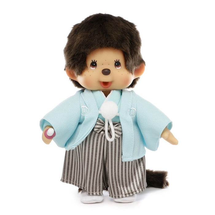Sekiguchi Monchhichi Boy Stuffed Toy in Crested Hakama Approx 20Cm Height - Model 256327- Japan Figure Store - #1 Bring To You The Best Japanese Goods