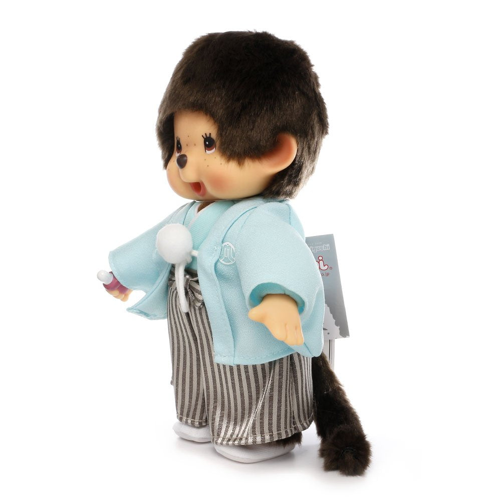 Sekiguchi Monchhichi Boy Stuffed Toy in Crested Hakama Approx 20Cm Height - Model 256327- Japan Figure Store - #1 Bring To You The Best Japanese Goods