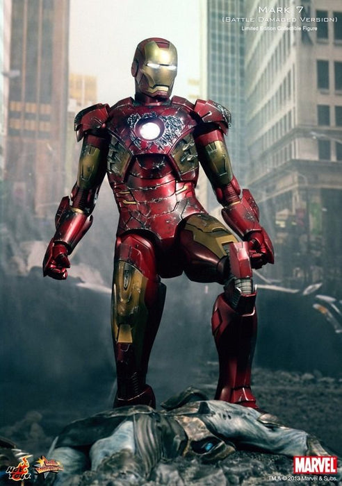 Movie Masterpiece Avengers Iron Man Mark Vii Battle Damaged 1/6 Figure Hot Toys- Japan Figure Store - #1 Bring To You The Best Japanese Goods