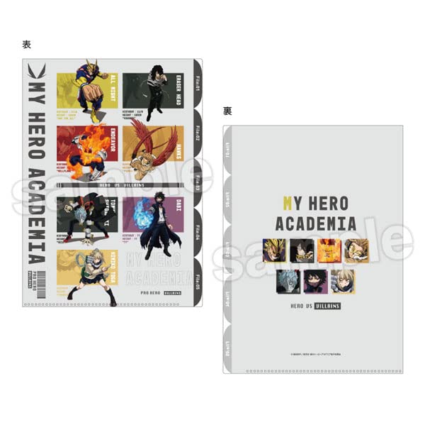My Hero Academia Hardcover 5 Index Clear File Pro Hero Vs Villains- Japan Figure Store - #1 Bring To You The Best Japanese Goods