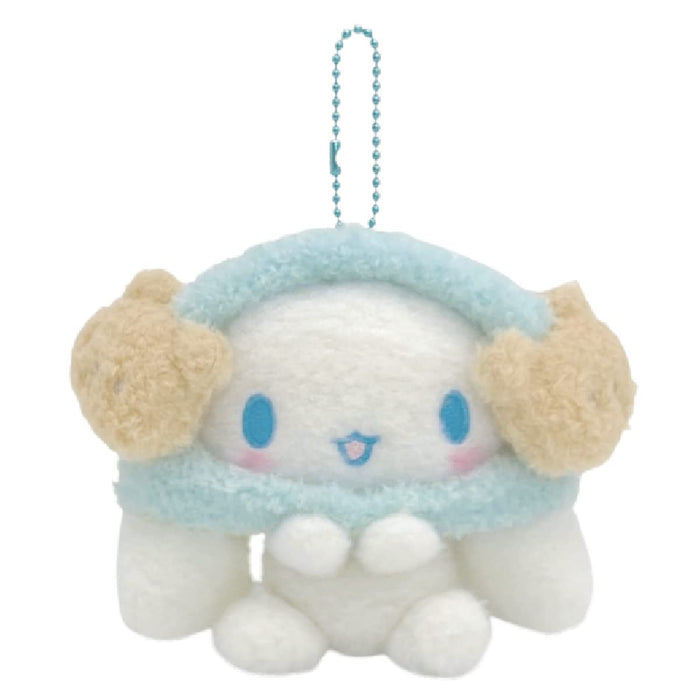 Nakajima Sanrio Plush Mascot Cinnamoroll Wearing Earmuffs- Japan Figure Store - #1 Bring To You The Best Japanese Goods