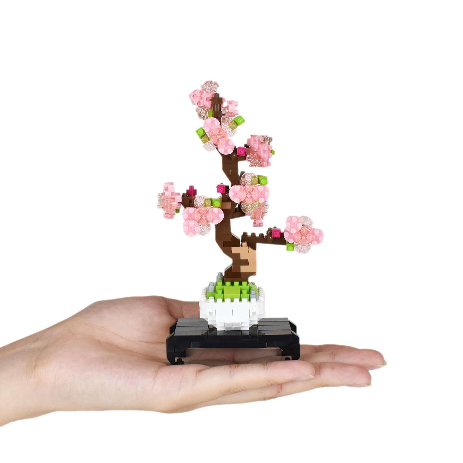 KAWADA Nbh-225 Nanoblock Bonsai Sakura Cherry Blossoms- Japan Figure Store - #1 Bring To You The Best Japanese Goods