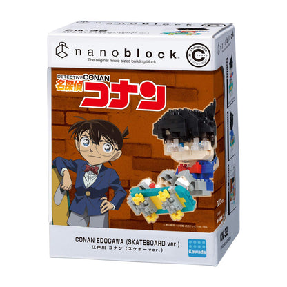 KAWADA Cn-32 Nanoblock Charanano Conan Edogawa Skateboard Ver.- Japan Figure Store - #1 Bring To You The Best Japanese Goods