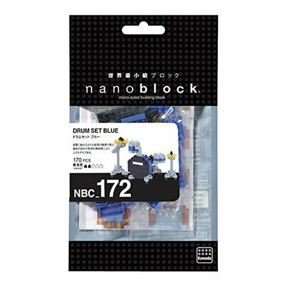 Nanoblock Drum Set Blue Nbc-172- Japan Figure Store - #1 Bring To You The Best Japanese Goods