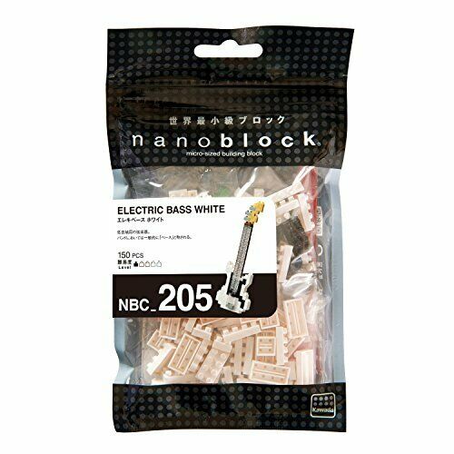 Nanoblock Electric Bass White Nbc_205- Japan Figure Store - #1 Bring To You The Best Japanese Goods
