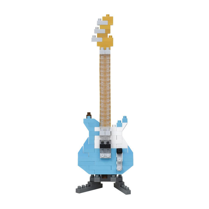 KAWADA Nbc-346 Nanoblock Electric Guitar Pastel Blue- Japan Figure Store - #1 Bring To You The Best Japanese Goods