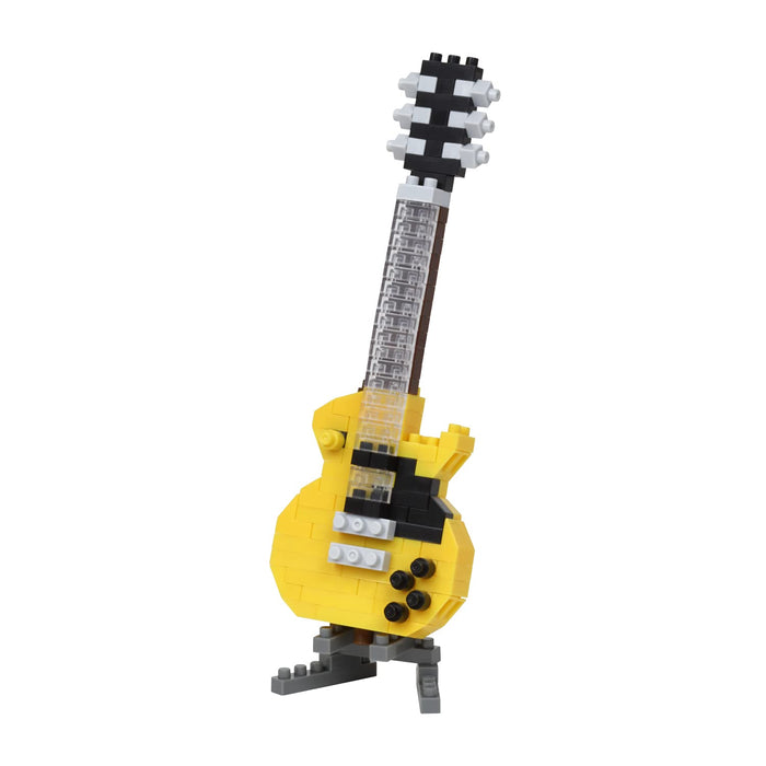 KAWADA Nbc-347 Nanoblock Electric Guitar Yellow- Japan Figure Store - #1 Bring To You The Best Japanese Goods