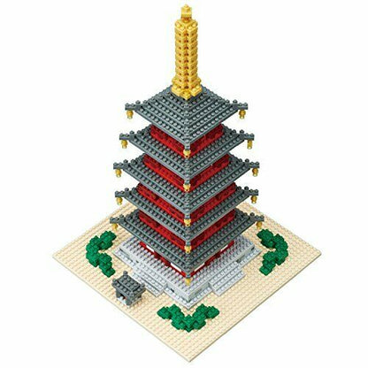 Nanoblock Five-storied Pangoda Deluxe Edition Nb031- Japan Figure Store - #1 Bring To You The Best Japanese Goods