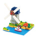 KAWADA Nbh-043 Nanoblock Molen Kinderdijk Elshout Windmill Netherlands- Japan Figure Store - #1 Bring To You The Best Japanese Goods