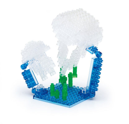 KAWADA Nbc-087 Nanoblock Moon Jellyfish- Japan Figure Store - #1 Bring To You The Best Japanese Goods