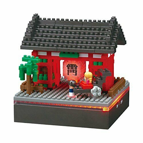 Nanoblock Nbh-157 Optical Fiber + Kaminarimon - Japan Figure