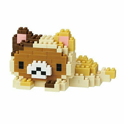 Nanoblock Rilakkuma Motto Nonbiri Cat Nbcc_051 - Japan Figure