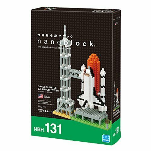 Nanoblock Space Shuttle & Launch Tower Nbh-131- Japan Figure Store - #1 Bring To You The Best Japanese Goods