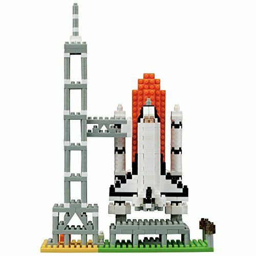 Nanoblock Space Shuttle & Launch Tower Nbh-131- Japan Figure Store - #1 Bring To You The Best Japanese Goods
