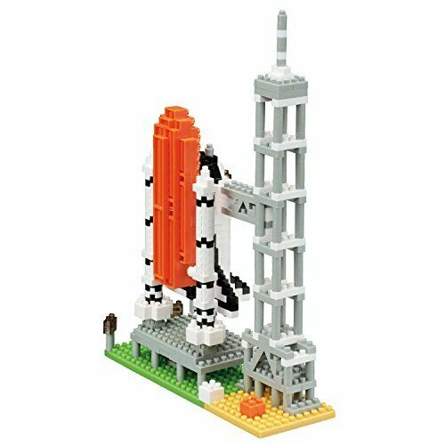Nanoblock Space Shuttle & Launch Tower Nbh-131- Japan Figure Store - #1 Bring To You The Best Japanese Goods