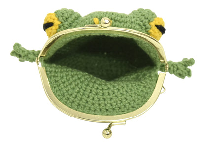 Naska Japan Hand Knitting Kit Frog Purse Ht-15 Green Color A- Japan Figure Store - #1 Bring To You The Best Japanese Goods