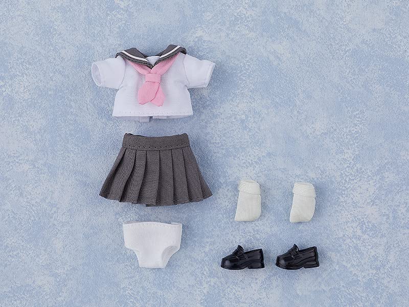 Good Smile Company Nendoroid Doll Outfit Set - Short Sleeve Sailor Uniform Gray- Japan Figure Store - #1 Bring To You The Best Japanese Goods