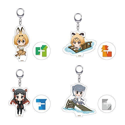 Nendoroid Plus Kemono Friends Acrylic Keychain Set Savanna & Jungle Area Gsc - Japan Figure