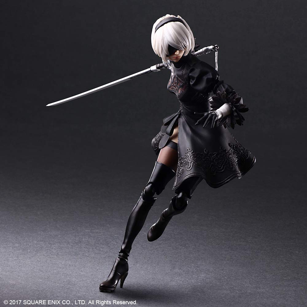 Nier Automata Play Arts Kai Yorha No.2 B Type Dx Version Pvc Painted Movable Figure- Japan Figure Store - #1 Bring To You The Best Japanese Goods