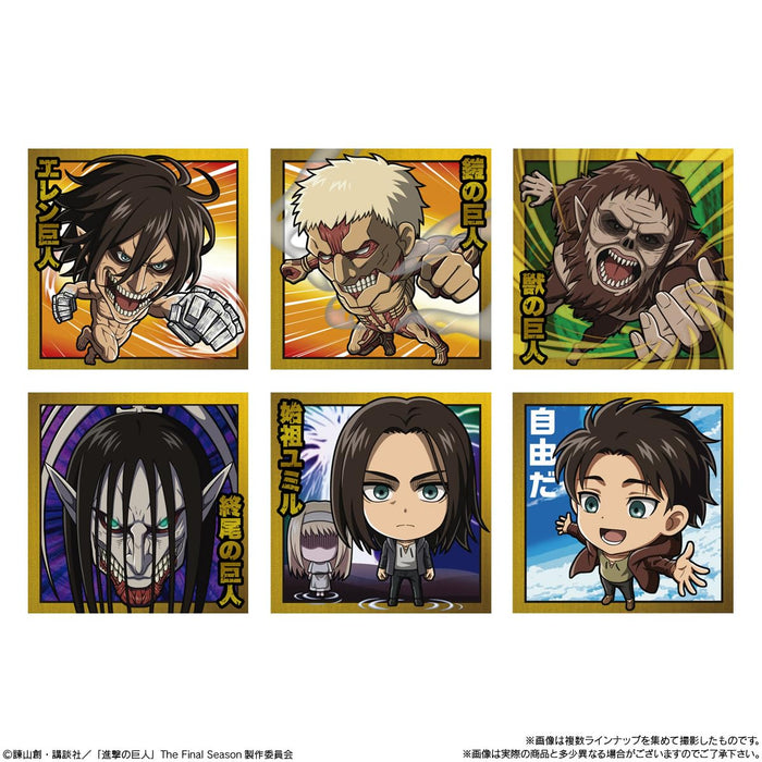 Bandai Japan Shokugan Attack On Titan Seal Wafer Vol.1 Box (20 Pieces)- Japan Figure Store - #1 Bring To You The Best Japanese Goods