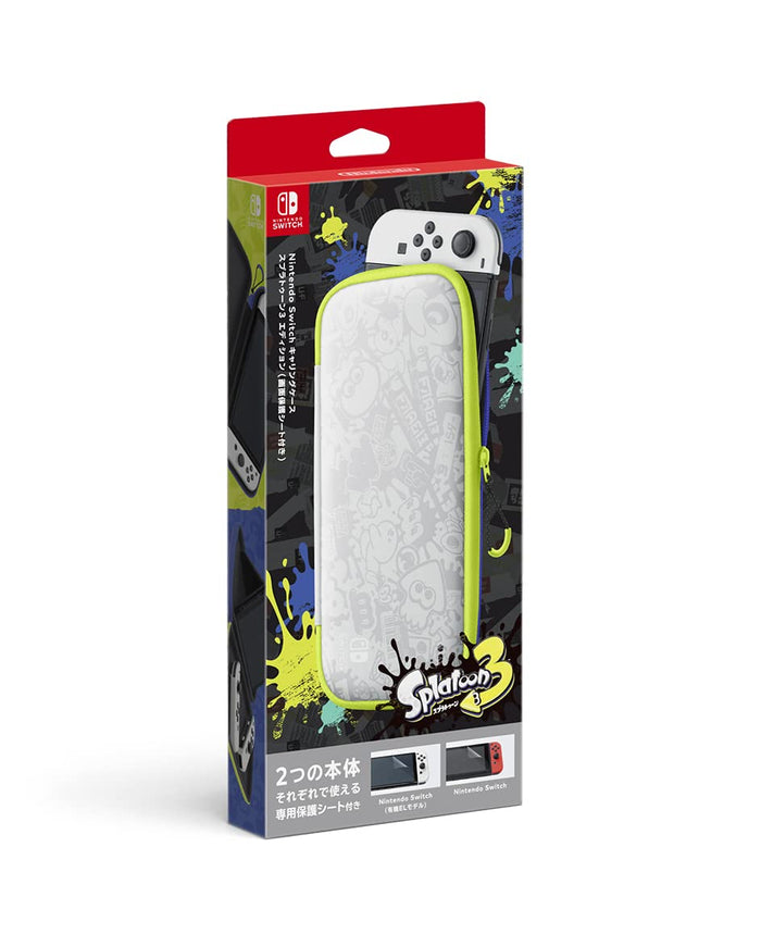[Nintendo Genuine Product] Nintendo Switch Carrying Case Splatoon 3 Edition (With Screen Protector)- Japan Figure Store - #1 Bring To You The Best Japanese Goods
