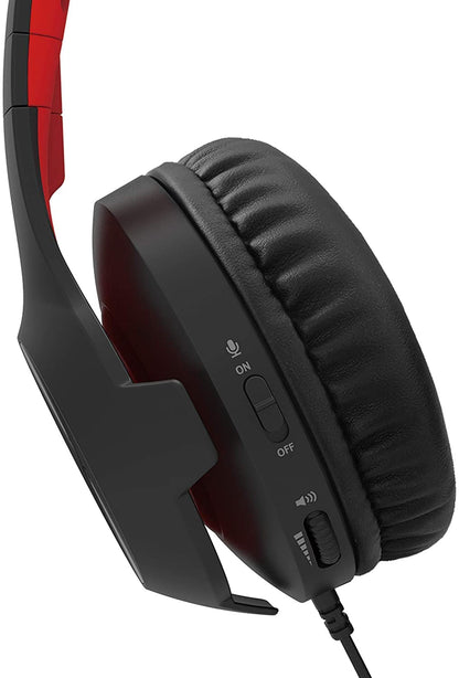 Hori Wired Gaming Headset Standard With Mixer For Nintendo Switch Red - 4961818031579- Japan Figure Store - #1 Bring To You The Best Japanese Goods