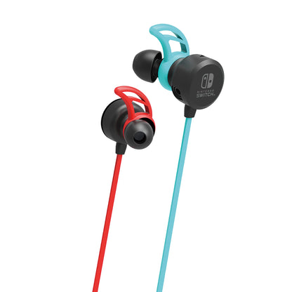 HORI Gaming Headset In-Ear For Nintendo Switch Neon Blue X Neon Red- Japan Figure Store - #1 Bring To You The Best Japanese Goods