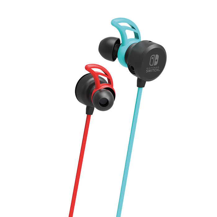 HORI Gaming Headset In-Ear For Nintendo Switch Neon Blue X Neon Red- Japan Figure Store - #1 Bring To You The Best Japanese Goods
