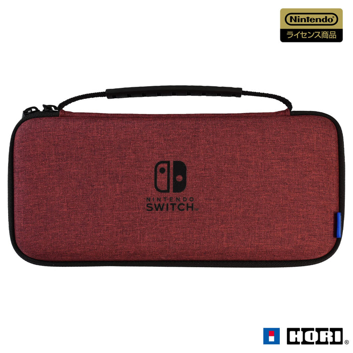HORI Slim Hard Pouch Plus For Nintendo Switch / Nintendo Switch Oled Model Red- Japan Figure Store - #1 Bring To You The Best Japanese Goods