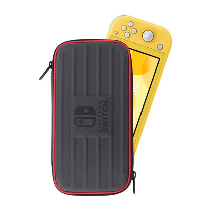 HORI Hard Pouch For Nintendo Switch Lite Black X Red- Japan Figure Store - #1 Bring To You The Best Japanese Goods