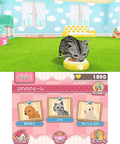 Nippon Columbia Kawaii Pet To Kurasou Wan Nyan & Mini Mini Animal Nintendo 3Ds Used
