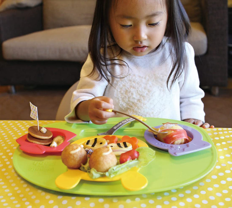Kam Kasei Nishiki Japan Disney Winnie The Pooh Icon Lunch Plate- Japan Figure Store - #1 Bring To You The Best Japanese Goods