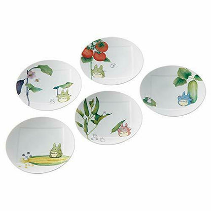 Noritake My Neighbor Totoro 15.5 Cm Plate Set 5 Piece Vf9931 - Japan Figure