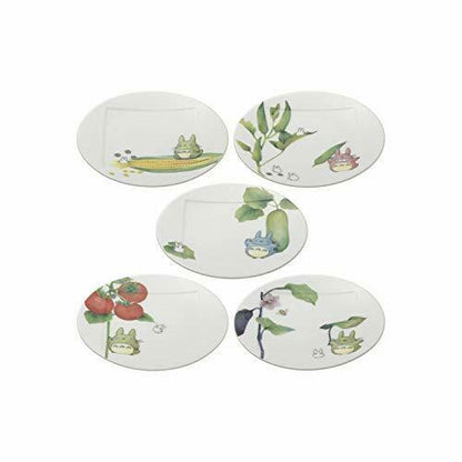 Noritake My Neighbor Totoro 15.5 Cm Plate Set 5 Piece Vf9931- Japan Figure Store - #1 Bring To You The Best Japanese Goods