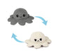 Slinx Octopus Plush Toy Angry Face And Laughing Face (Gray x Beige) 20cm Japan Reversible Gift- Japan Figure Store - #1 Bring To You The Best Japanese Goods