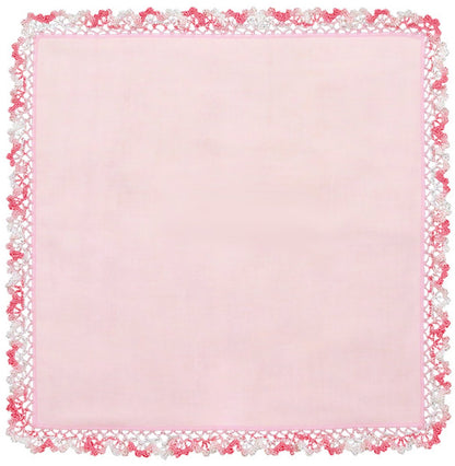 Olympus Thread Sakura Grass Edging Handkerchief Ak-36 Japan- Japan Figure Store - #1 Bring To You The Best Japanese Goods