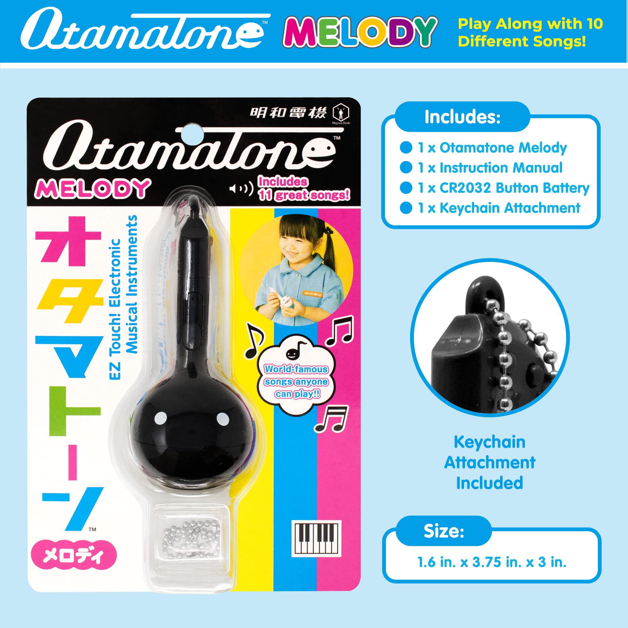 Cube Meiwa Denki Otamatone Melody Black- Japan Figure Store - #1 Bring To You The Best Japanese Goods
