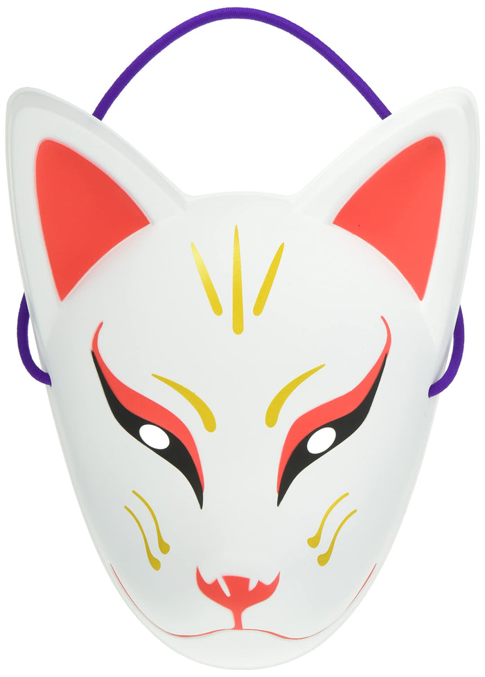 Party City Folk Art Mask Ten Fox White Red Cosplay Fox Masks Animal Costume- Japan Figure Store - #1 Bring To You The Best Japanese Goods