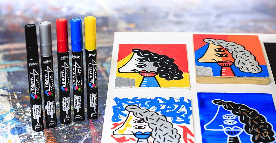 GAIANOTES Gpm01245 Opaque 4 Artist Marker 4Mm Black Hobby Tools- Japan Figure Store - #1 Bring To You The Best Japanese Goods