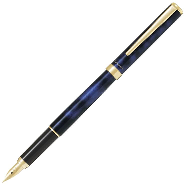 Pilot Cavalier Fine Fountain Pen Black & Blue Fcan-5Sr-Blf - Made In Japan- Japan Figure Store - #1 Bring To You The Best Japanese Goods