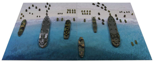 Pit Road 1/700 Sps Series World War Ii Iwo Jima Landing Operation Scene Paper Base (290 X 185Mm 2 Sheets) Plastic Model Sps04- Japan Figure Store - #1 Bring To You The Best Japanese Goods