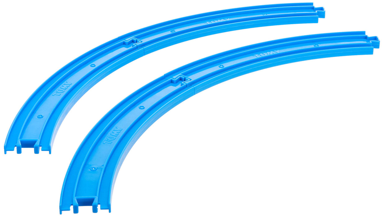 Takara Tomy Pla-Rail R-09 Double-Tracked Outside Curve Rail 4 Pieces Track Parts- Japan Figure Store - #1 Bring To You The Best Japanese Goods
