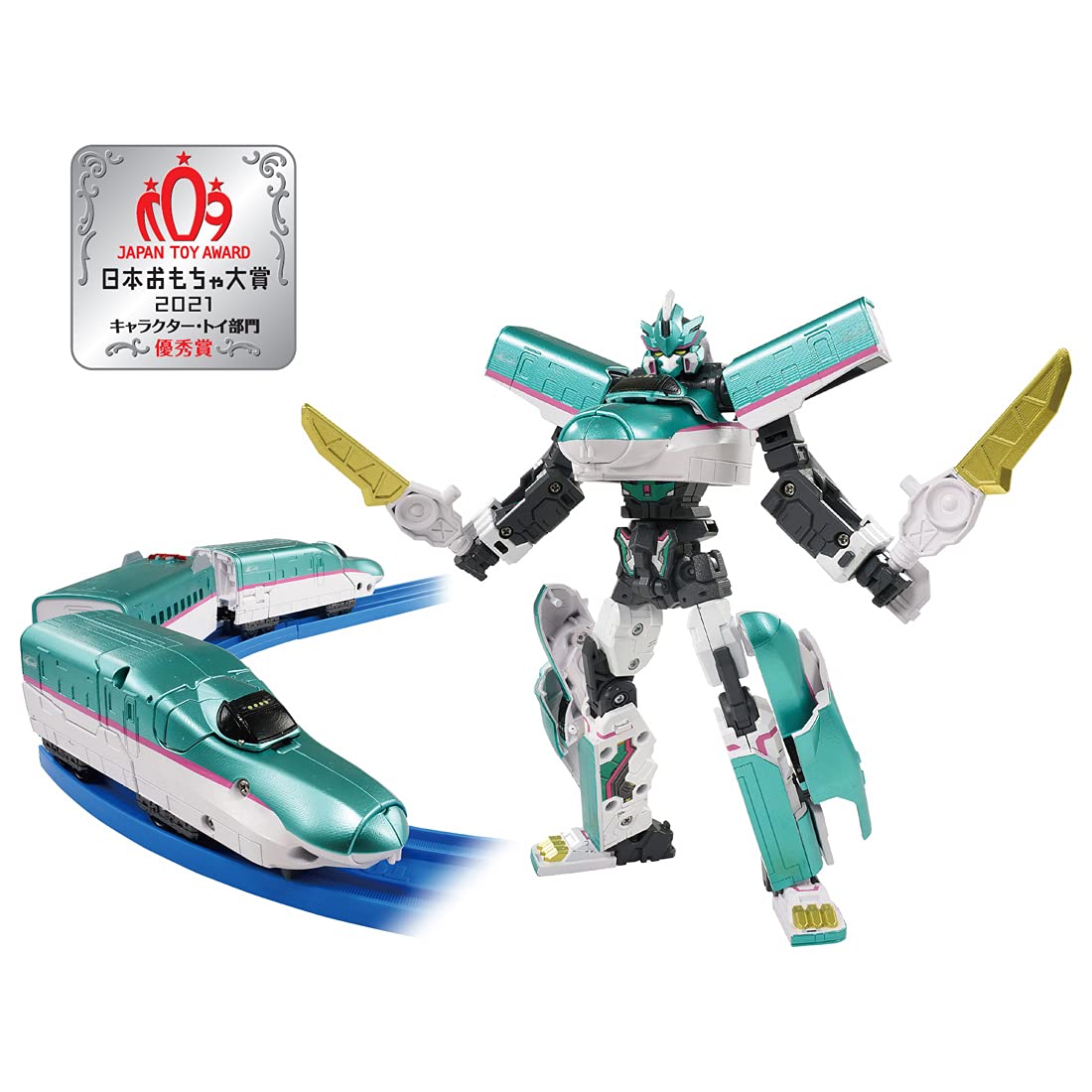 Takara Tomy Pla-Rail Shinkansen Transformation Robot Shinkarion Z E5 Hayabusa Robot Toy- Japan Figure Store - #1 Bring To You The Best Japanese Goods