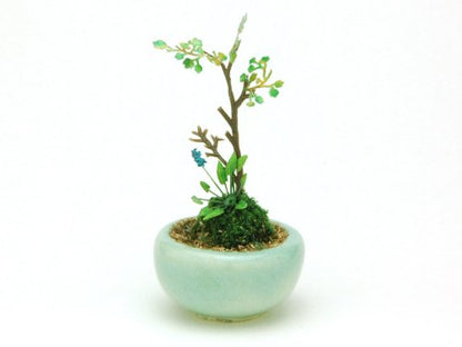 PLATZ Bonn05 The Bonsai Marubachi Planting Light Blue 1/12 Scale Finished Model- Japan Figure Store - #1 Bring To You The Best Japanese Goods