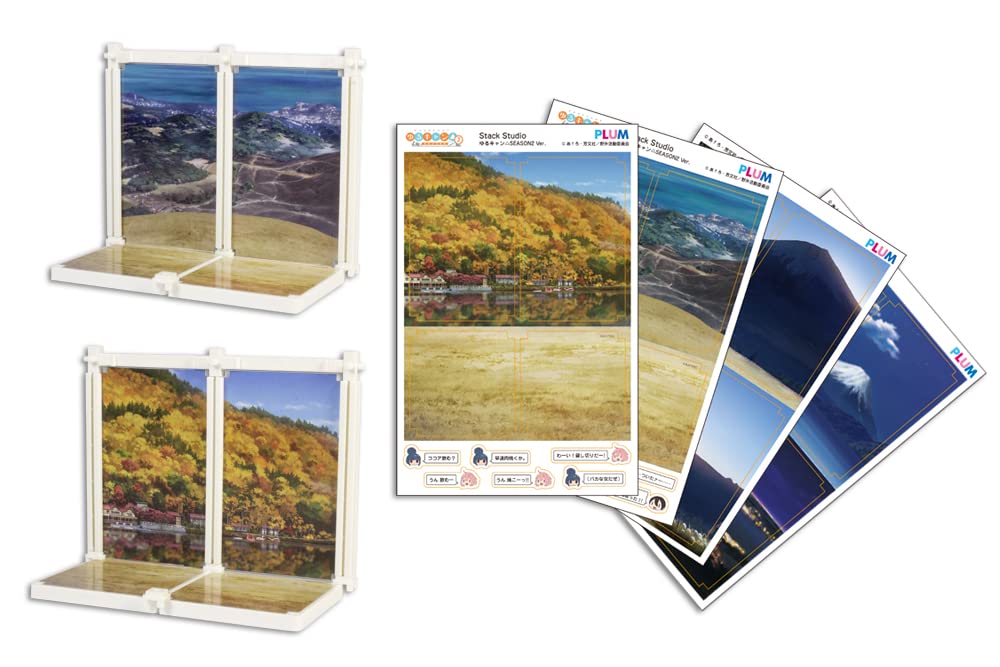 PLUM Yuru Camp Season 2 Mini Background Set- Japan Figure Store - #1 Bring To You The Best Japanese Goods